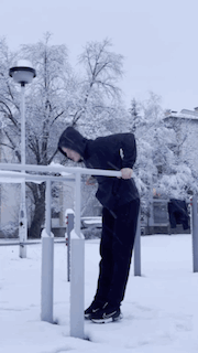 Snow training - dips